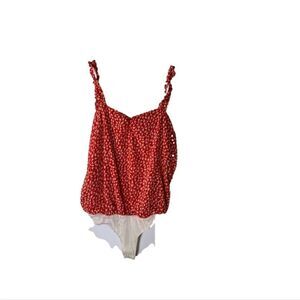 Lush Large Red Bodysuit‎